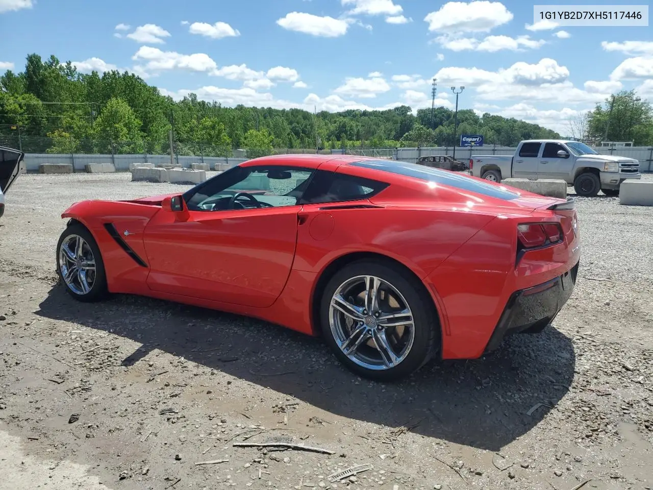 2017 Chevrolet Corvette Stingray 1Lt VIN: 1G1YB2D7XH5117446 Lot: 55950365