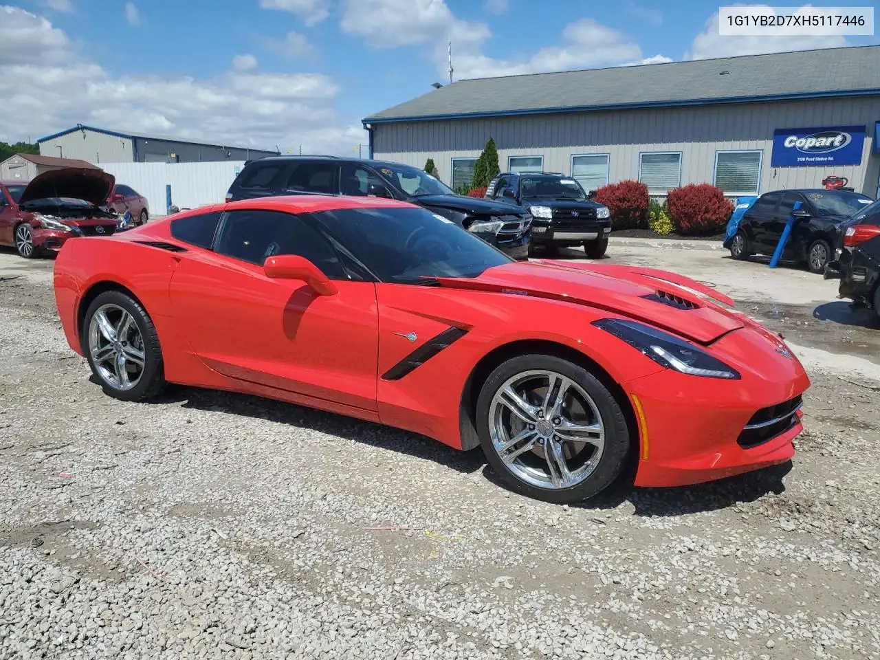 2017 Chevrolet Corvette Stingray 1Lt VIN: 1G1YB2D7XH5117446 Lot: 55950365
