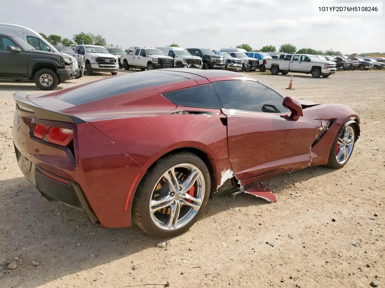 2017 Chevrolet Corvette Stingray 3Lt VIN: 1G1YF2D76H5108246 Lot: 56995125