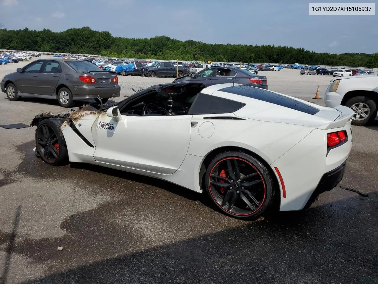 2017 Chevrolet Corvette Stingray 2Lt VIN: 1G1YD2D7XH5105937 Lot: 61650565