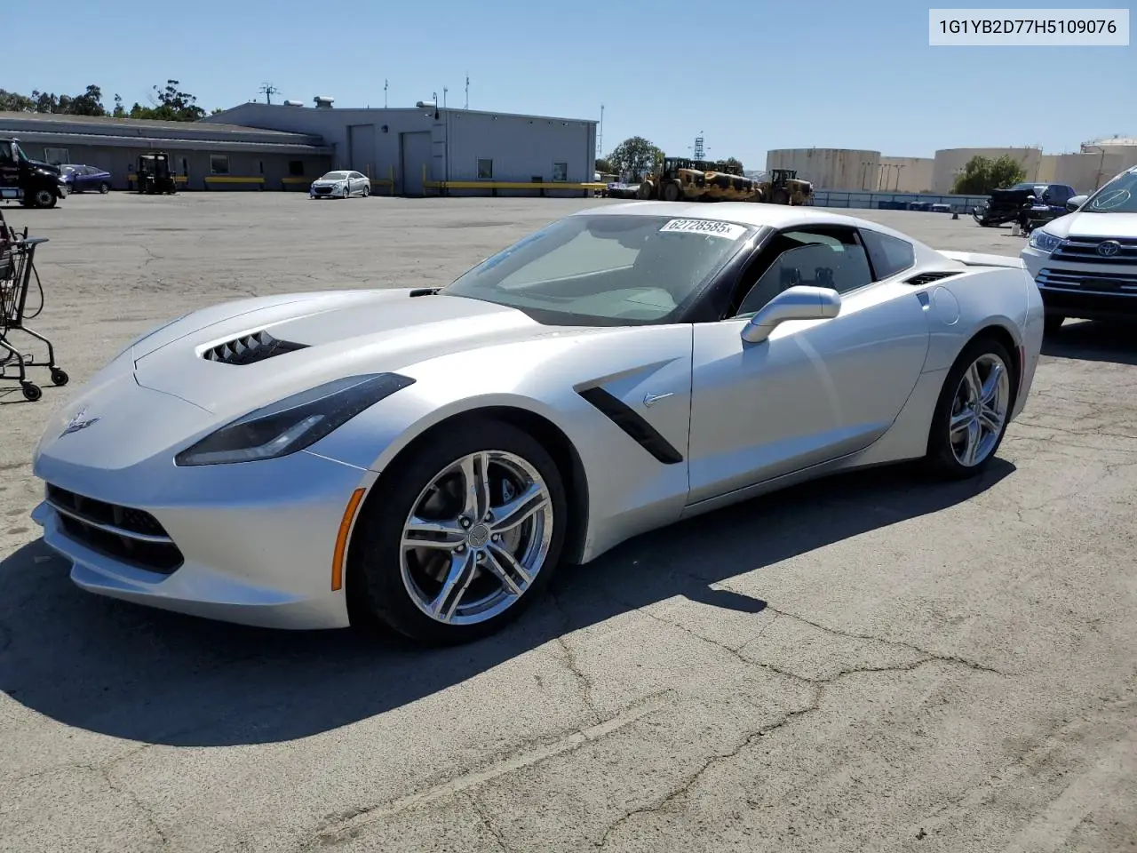 2017 Chevrolet Corvette Stingray 1Lt VIN: 1G1YB2D77H5109076 Lot: 62728585
