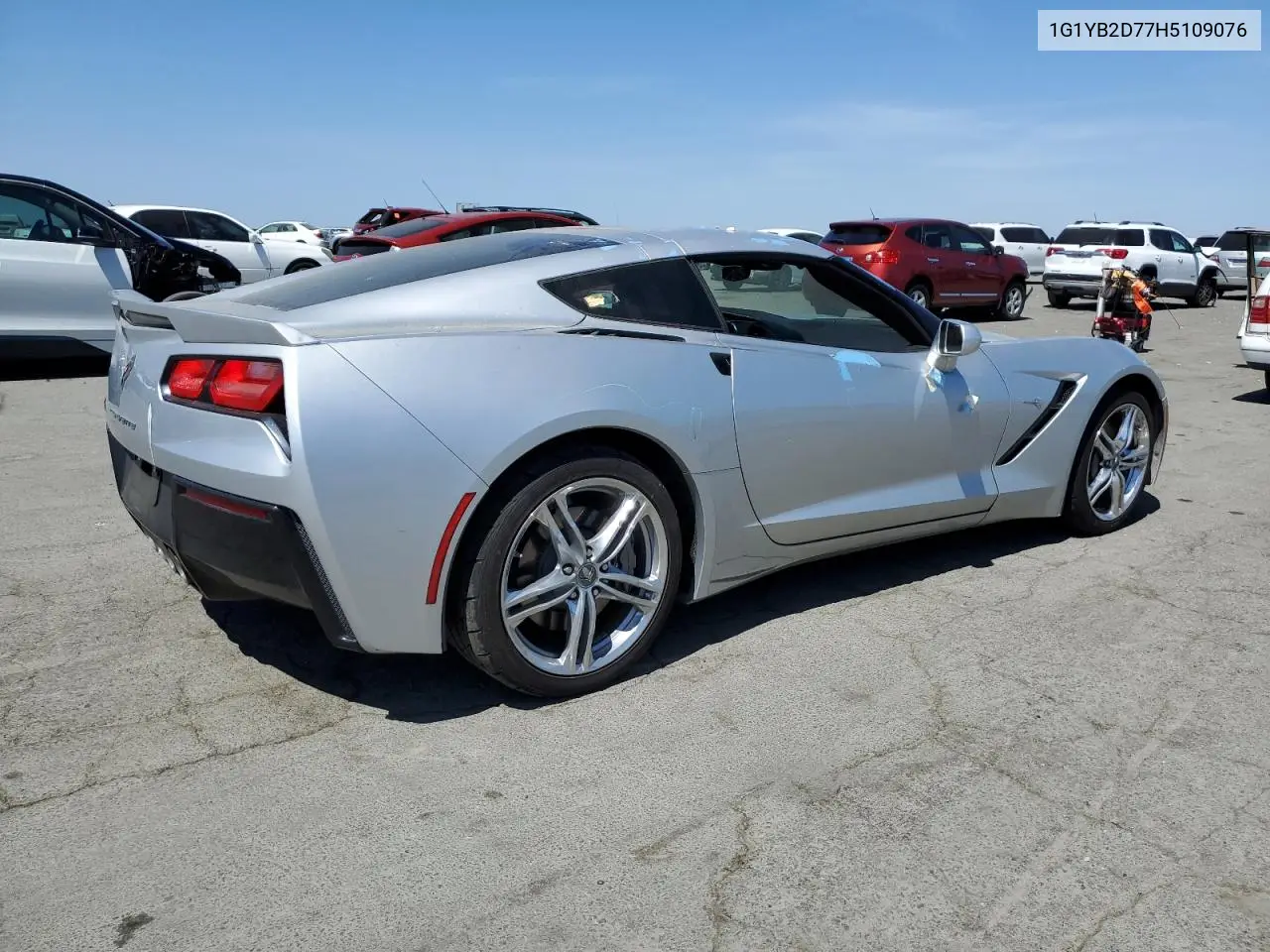 2017 Chevrolet Corvette Stingray 1Lt VIN: 1G1YB2D77H5109076 Lot: 62728585
