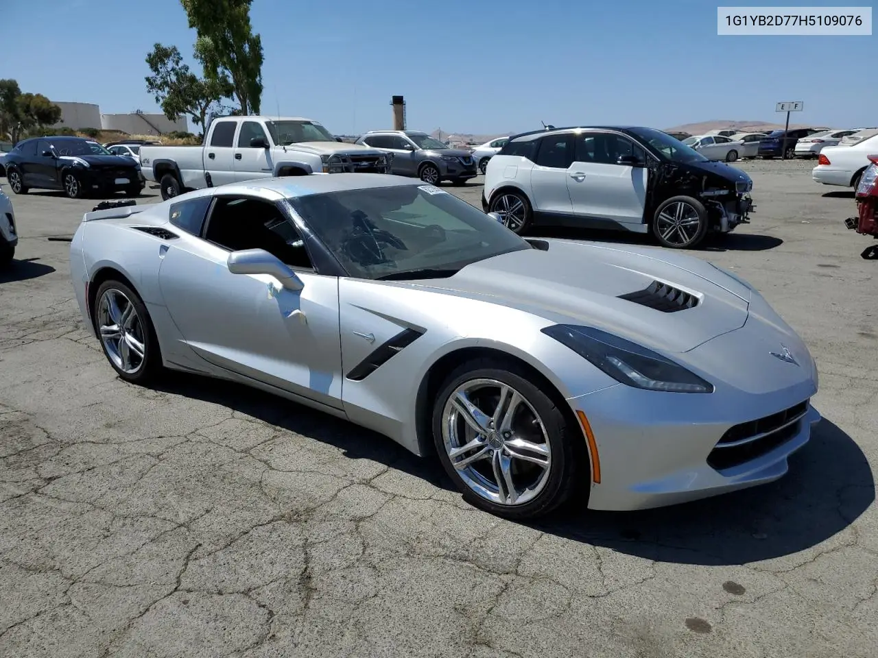 2017 Chevrolet Corvette Stingray 1Lt VIN: 1G1YB2D77H5109076 Lot: 62728585