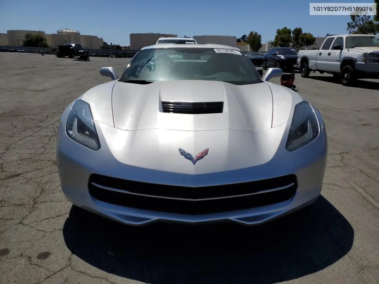 2017 Chevrolet Corvette Stingray 1Lt VIN: 1G1YB2D77H5109076 Lot: 62728585