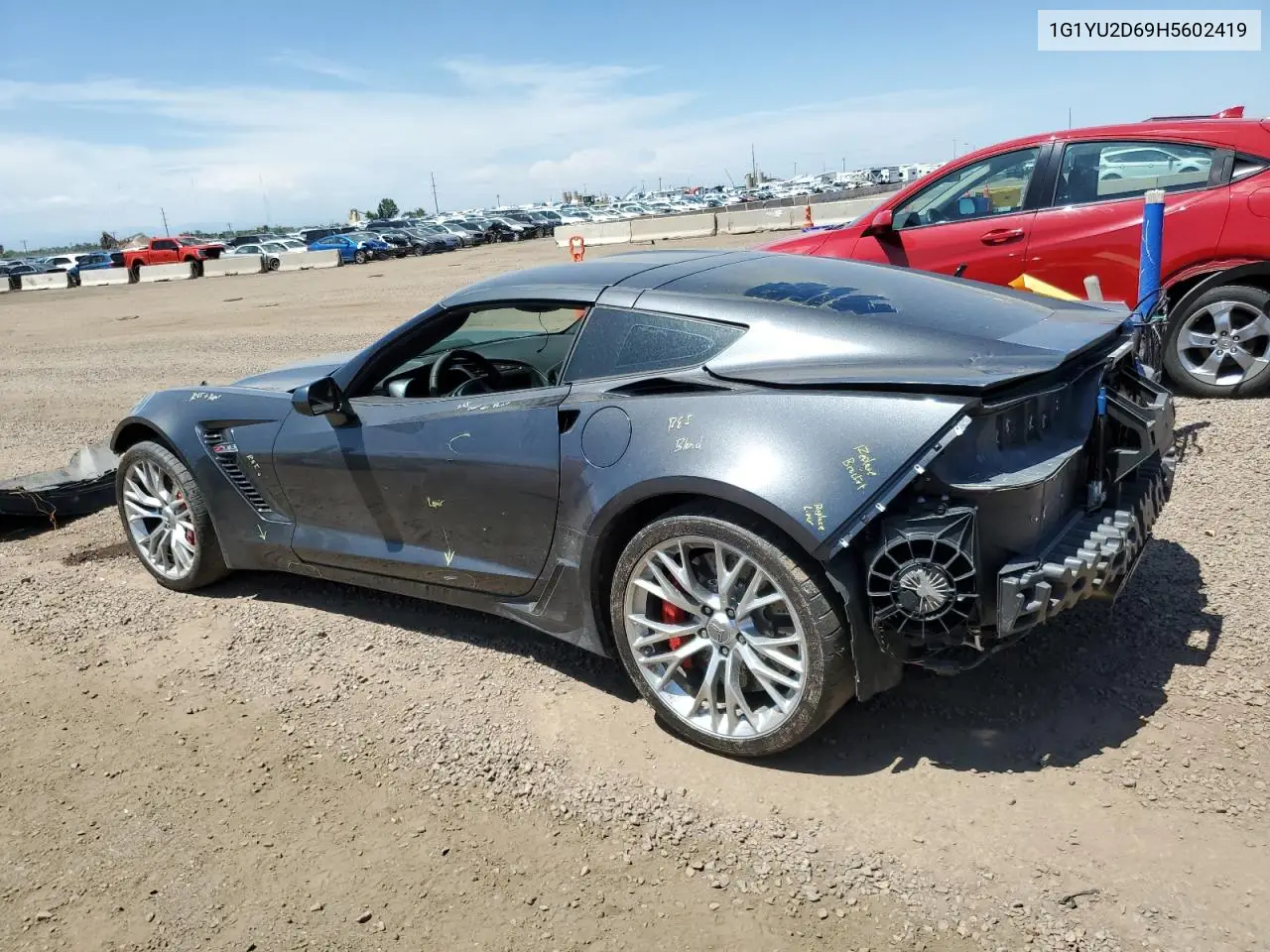 2017 Chevrolet Corvette Z06 3Lz VIN: 1G1YU2D69H5602419 Lot: 63006685