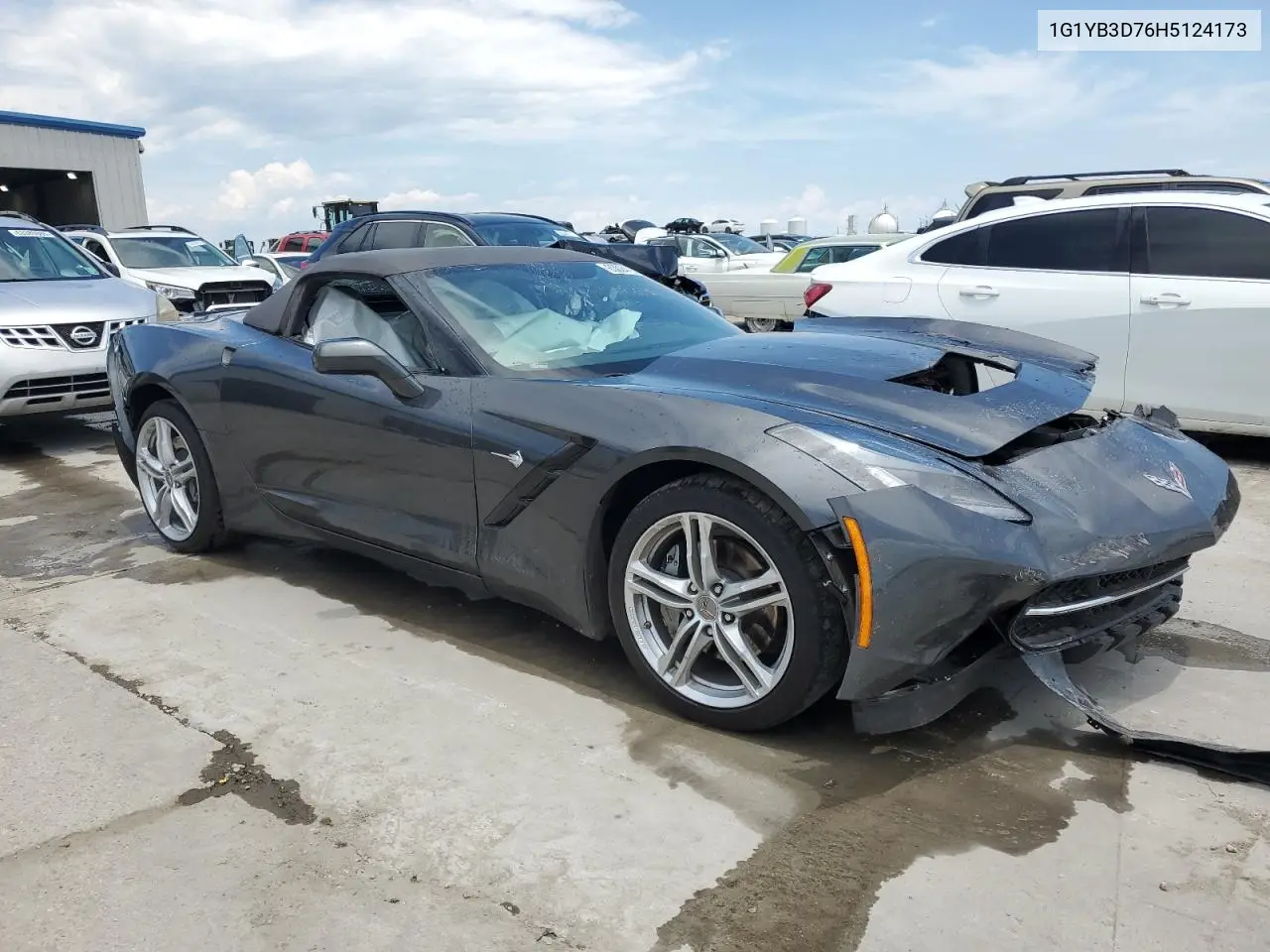 2017 Chevrolet Corvette Stingray 1Lt VIN: 1G1YB3D76H5124173 Lot: 63024155