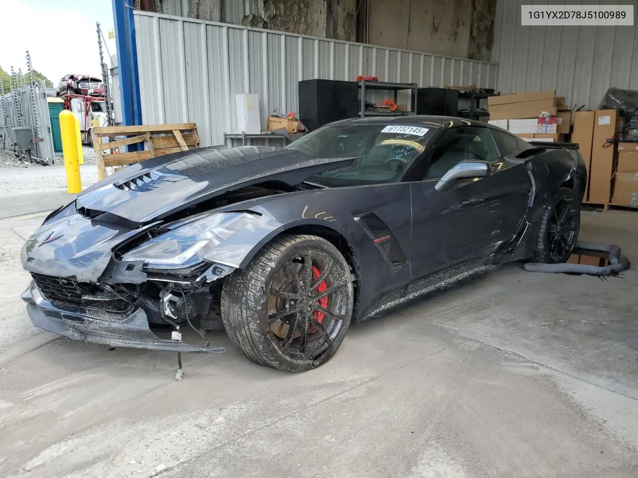 2018 Chevrolet Corvette Grand Sport 2Lt VIN: 1G1YX2D78J5100989 Lot: 61732145