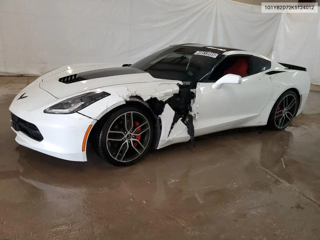 2019 Chevrolet Corvette Stingray 1Lt VIN: 1G1YB2D72K5124012 Lot: 49513995