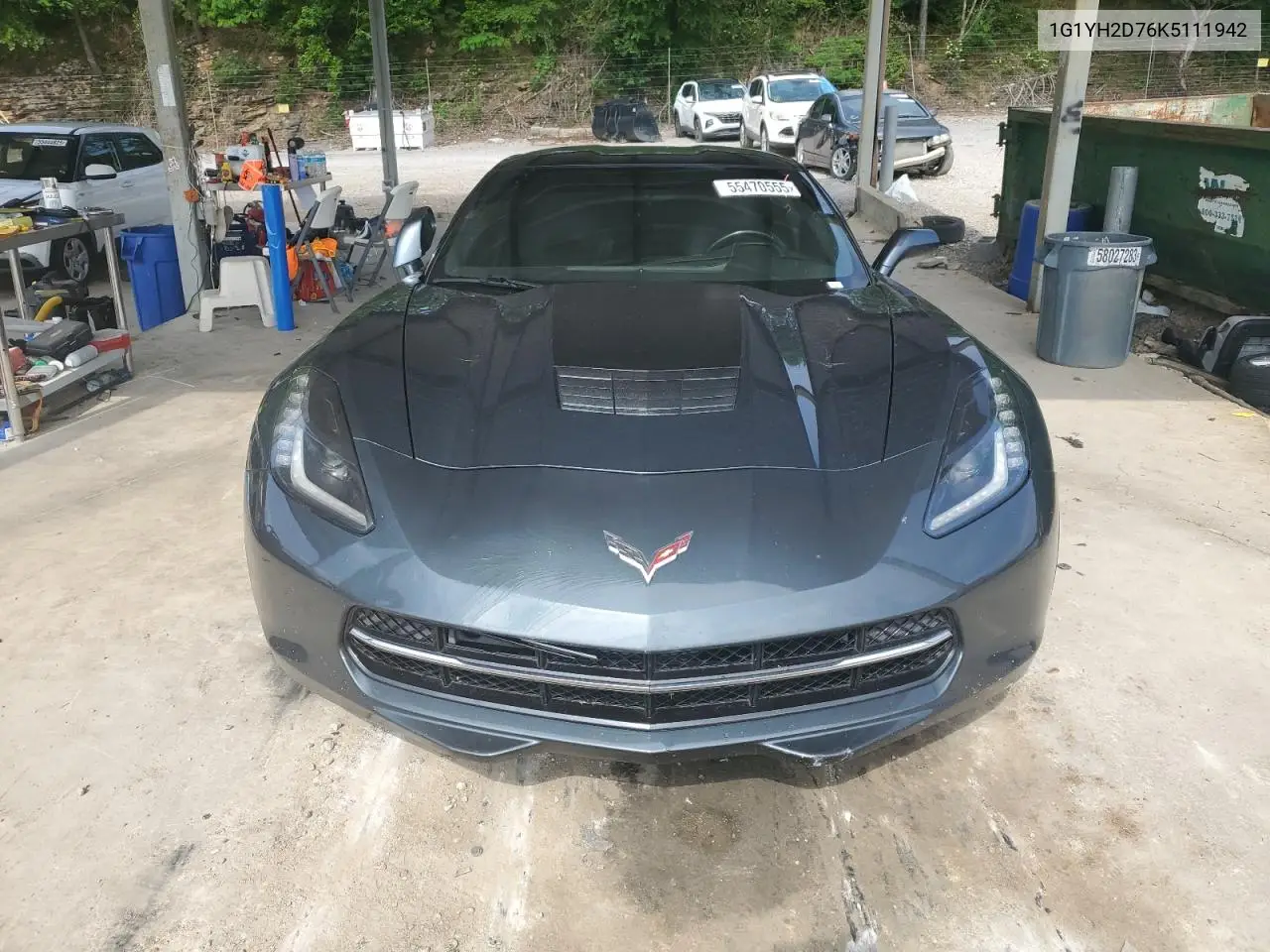 2019 Chevrolet Corvette Stingray Z51 1Lt VIN: 1G1YH2D76K5111942 Lot: 55470555