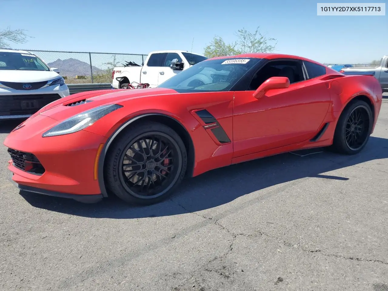 2019 Chevrolet Corvette Grand Sport 2Lt VIN: 1G1YY2D7XK5117713 Lot: 55596555