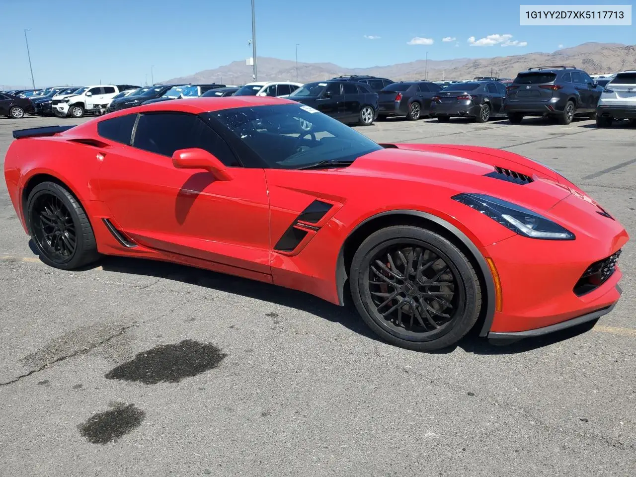 2019 Chevrolet Corvette Grand Sport 2Lt VIN: 1G1YY2D7XK5117713 Lot: 55596555
