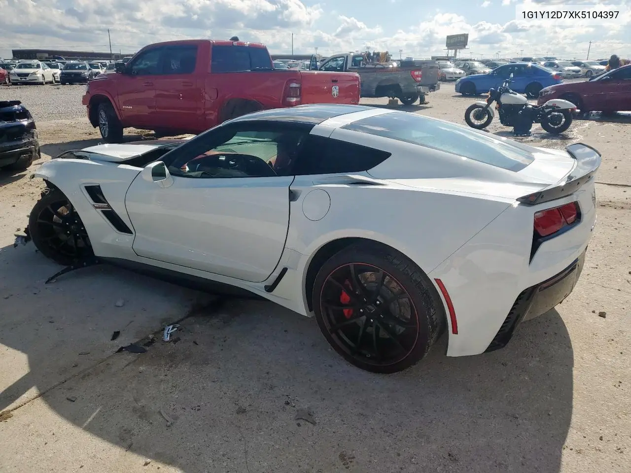 2019 Chevrolet Corvette Grand Sport 3Lt VIN: 1G1Y12D7XK5104397 Lot: 55935955