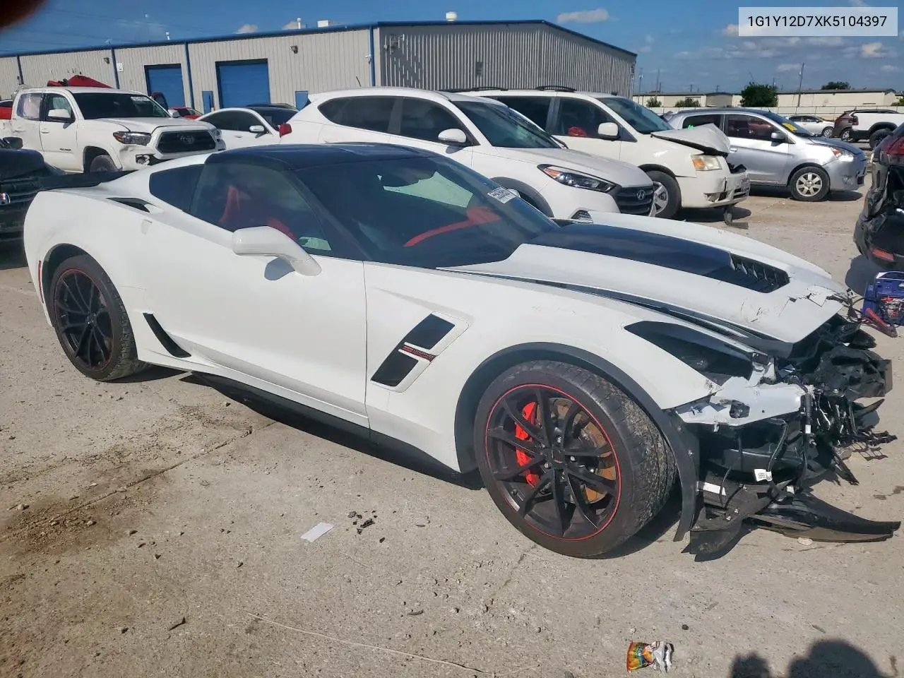 2019 Chevrolet Corvette Grand Sport 3Lt VIN: 1G1Y12D7XK5104397 Lot: 55935955