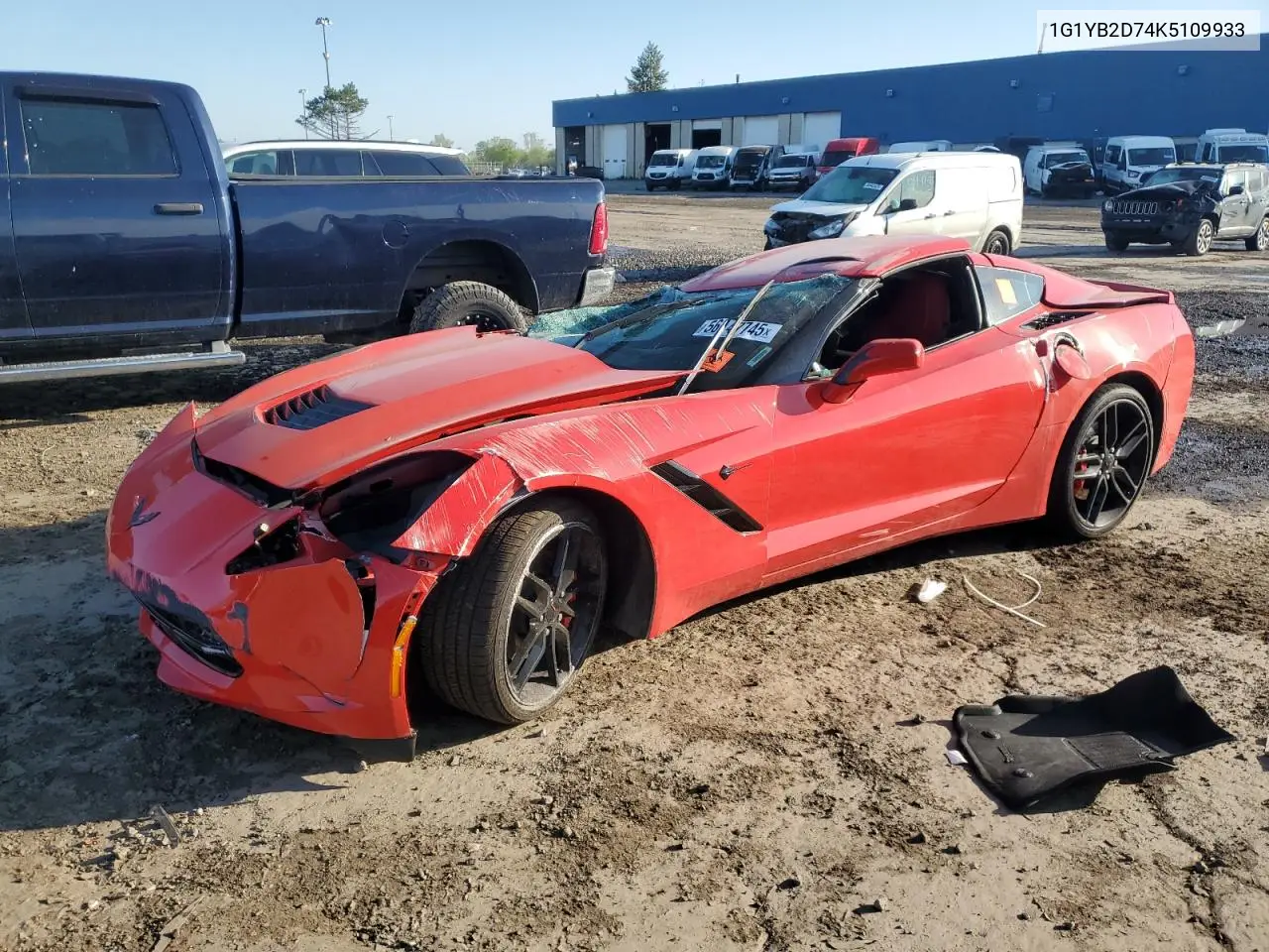 2019 Chevrolet Corvette Stingray 1Lt VIN: 1G1YB2D74K5109933 Lot: 56147745