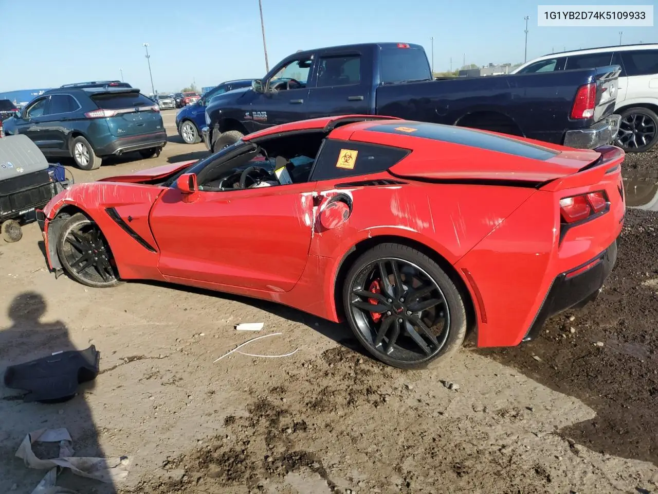 2019 Chevrolet Corvette Stingray 1Lt VIN: 1G1YB2D74K5109933 Lot: 56147745
