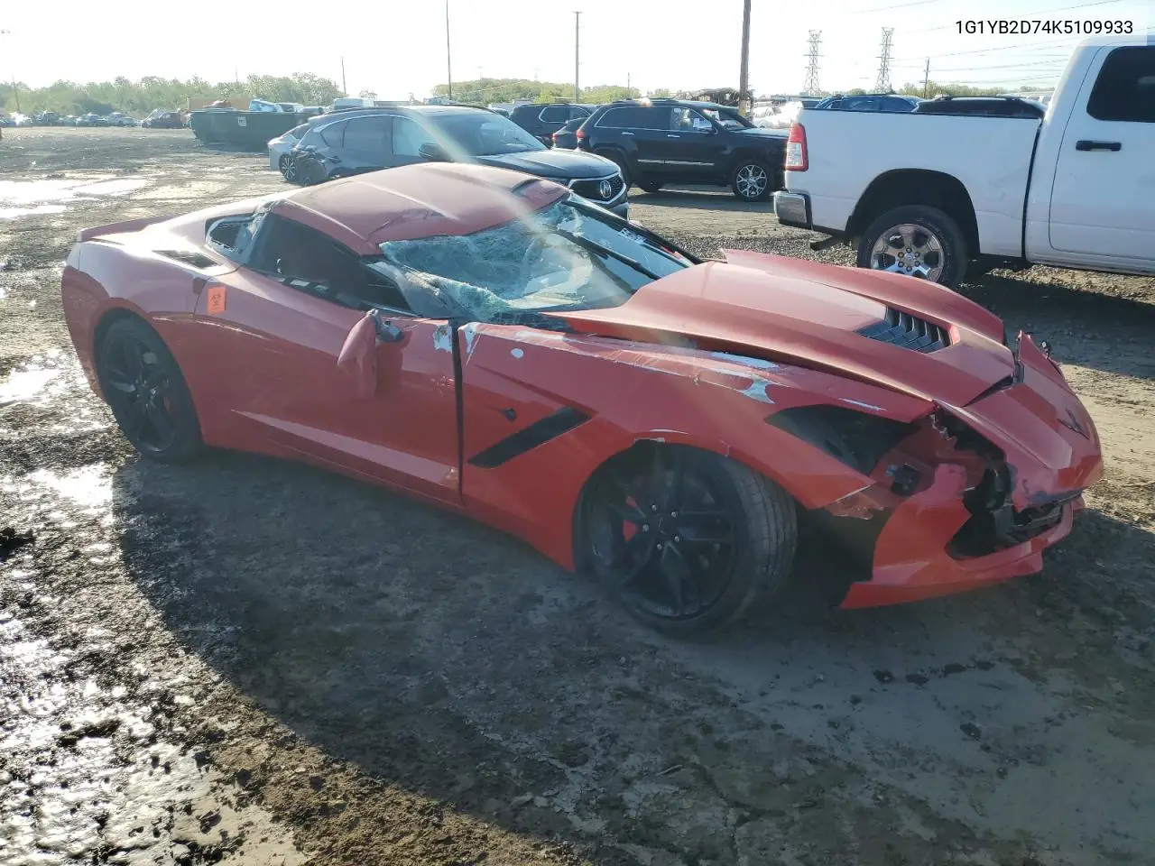 2019 Chevrolet Corvette Stingray 1Lt VIN: 1G1YB2D74K5109933 Lot: 56147745