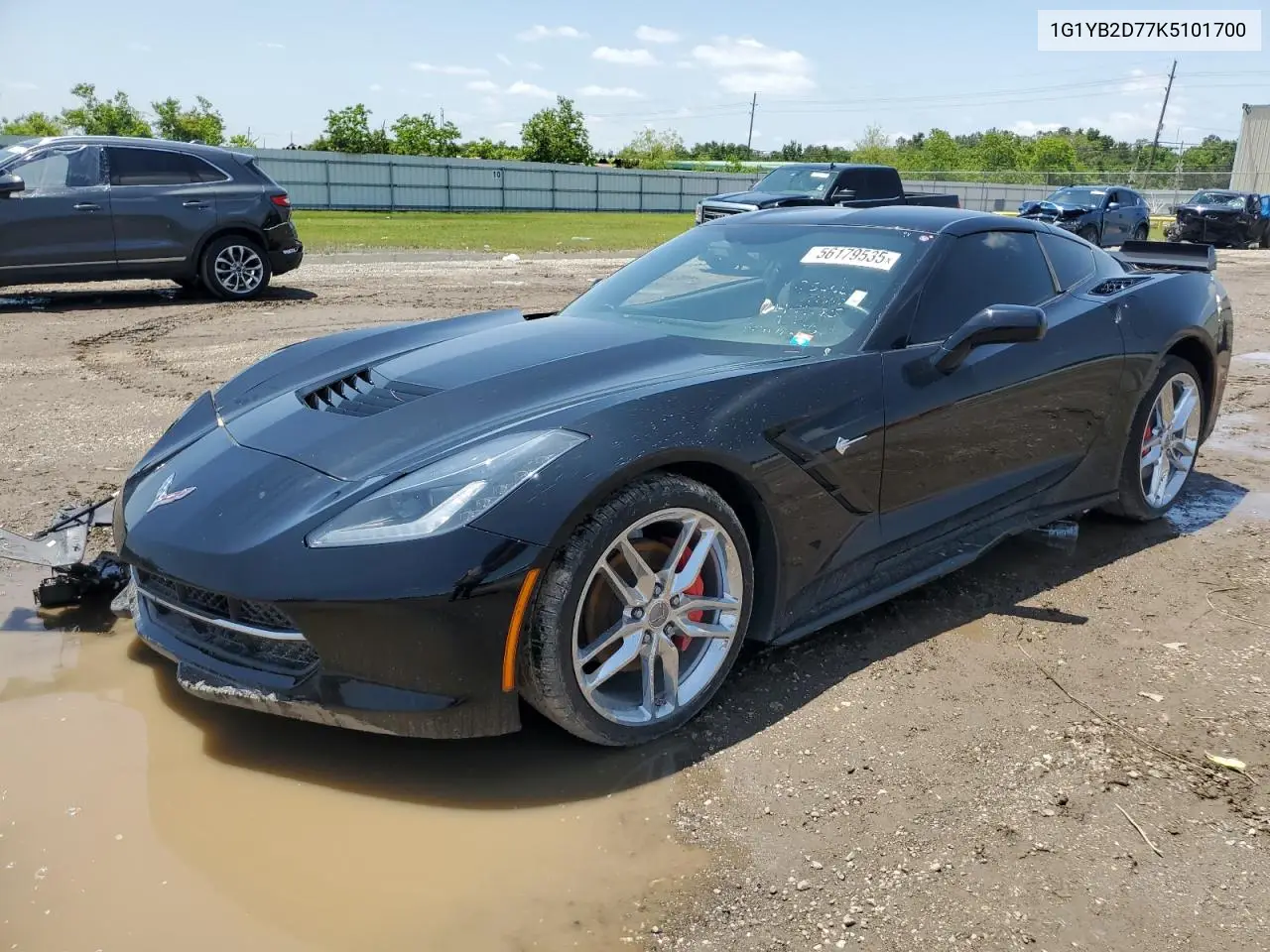 2019 Chevrolet Corvette Stingray 1Lt VIN: 1G1YB2D77K5101700 Lot: 56179535
