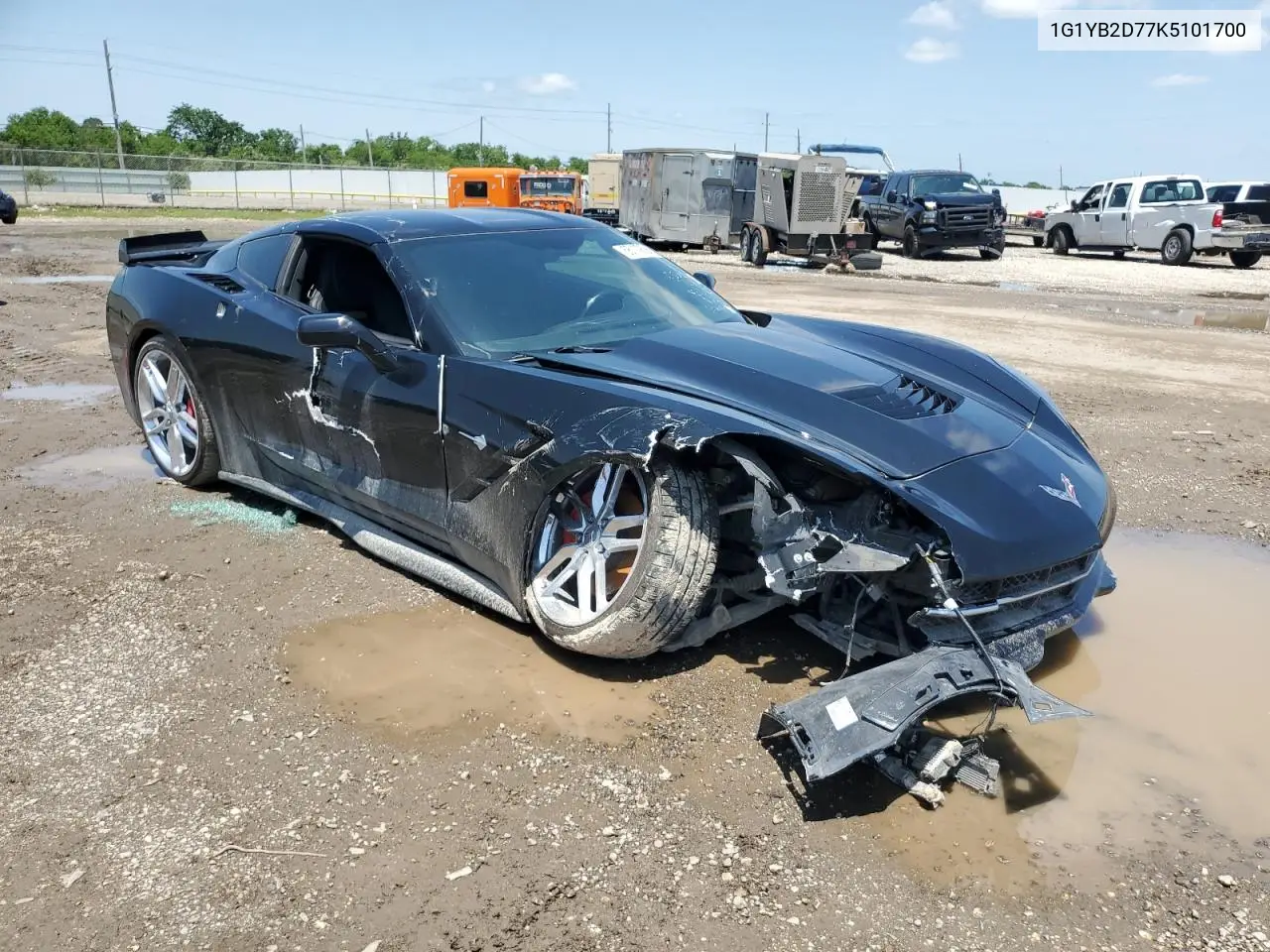 2019 Chevrolet Corvette Stingray 1Lt VIN: 1G1YB2D77K5101700 Lot: 56179535