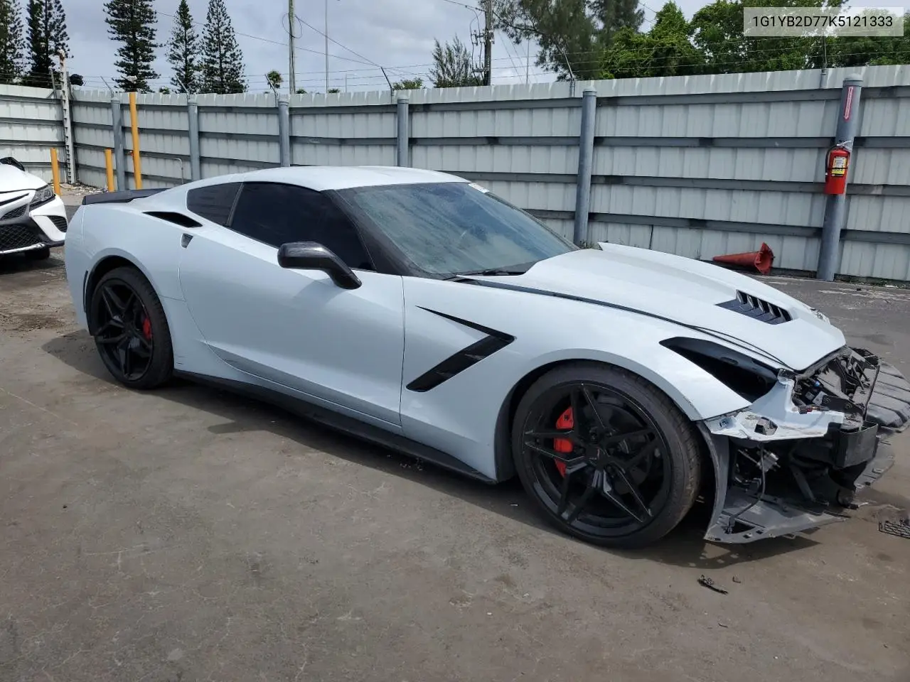 2019 Chevrolet Corvette Stingray 1Lt VIN: 1G1YB2D77K5121333 Lot: 61828685