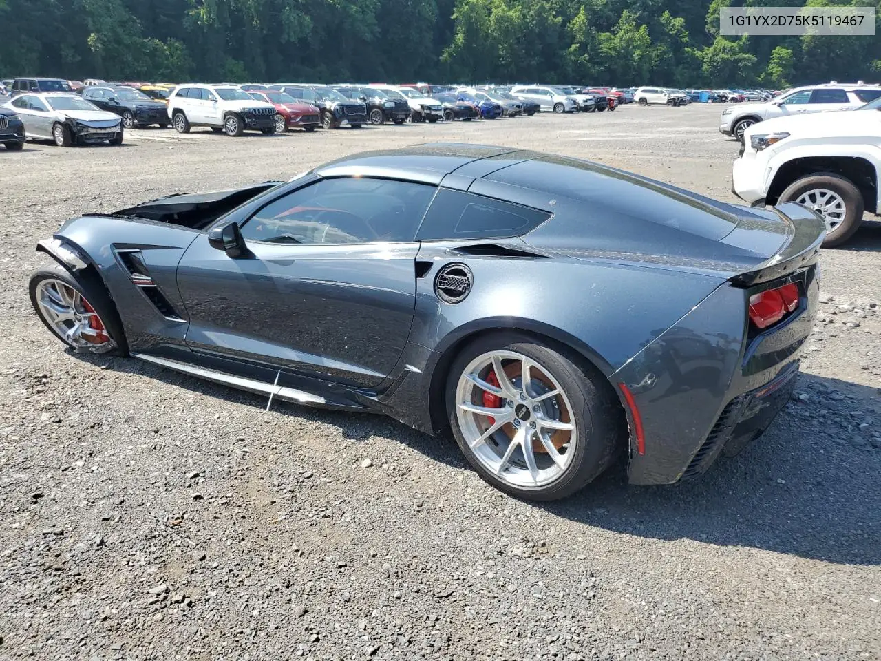 2019 Chevrolet Corvette Grand Sport 2Lt VIN: 1G1YX2D75K5119467 Lot: 62334865