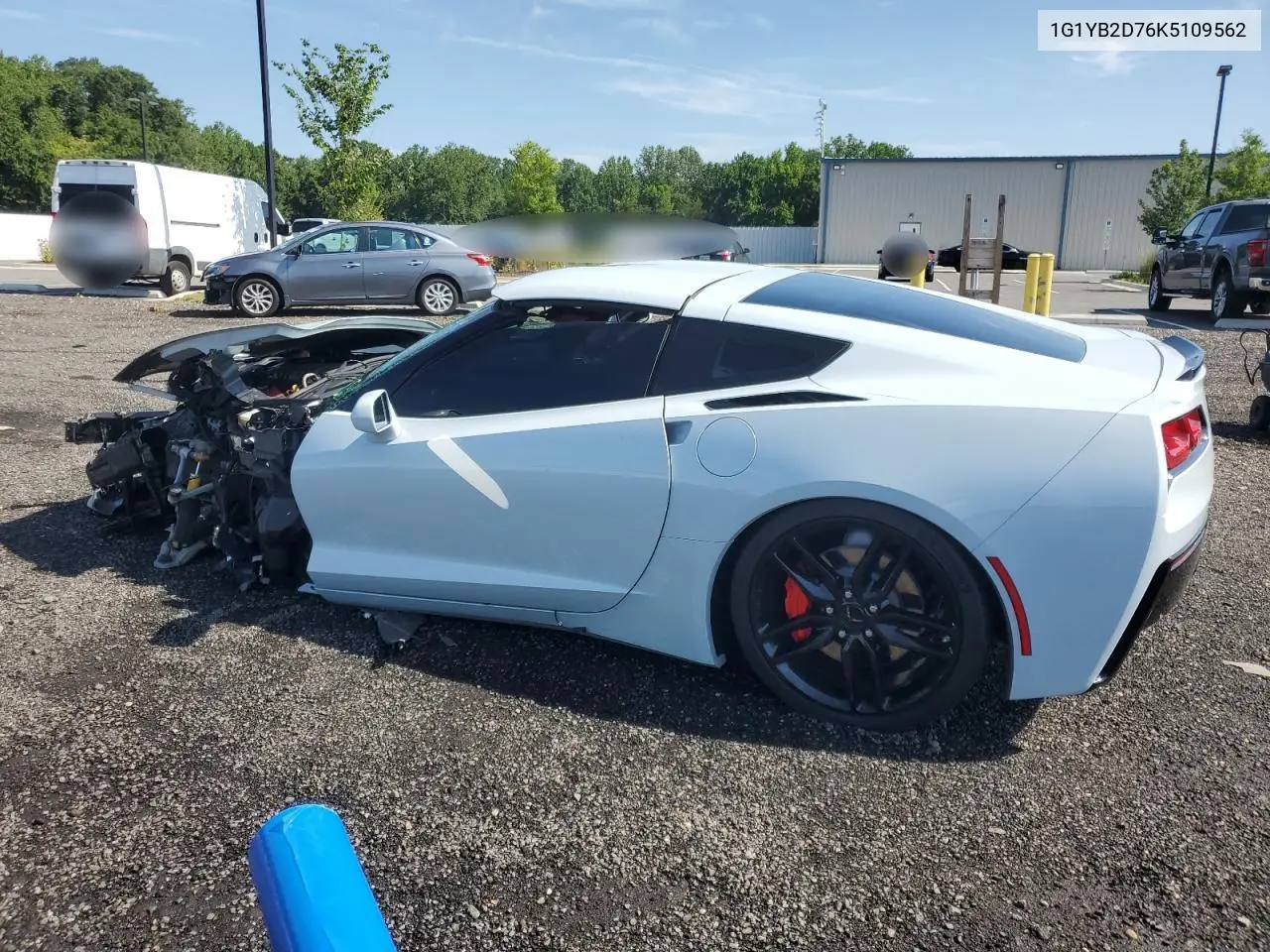 2019 Chevrolet Corvette Stingray 1Lt VIN: 1G1YB2D76K5109562 Lot: 65218345