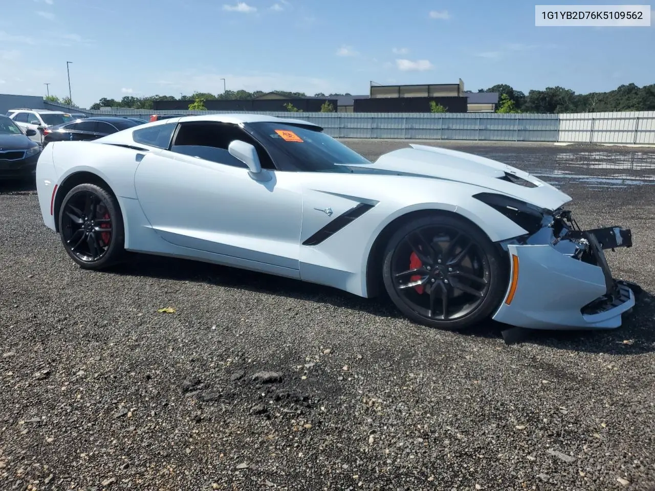 2019 Chevrolet Corvette Stingray 1Lt VIN: 1G1YB2D76K5109562 Lot: 65218345