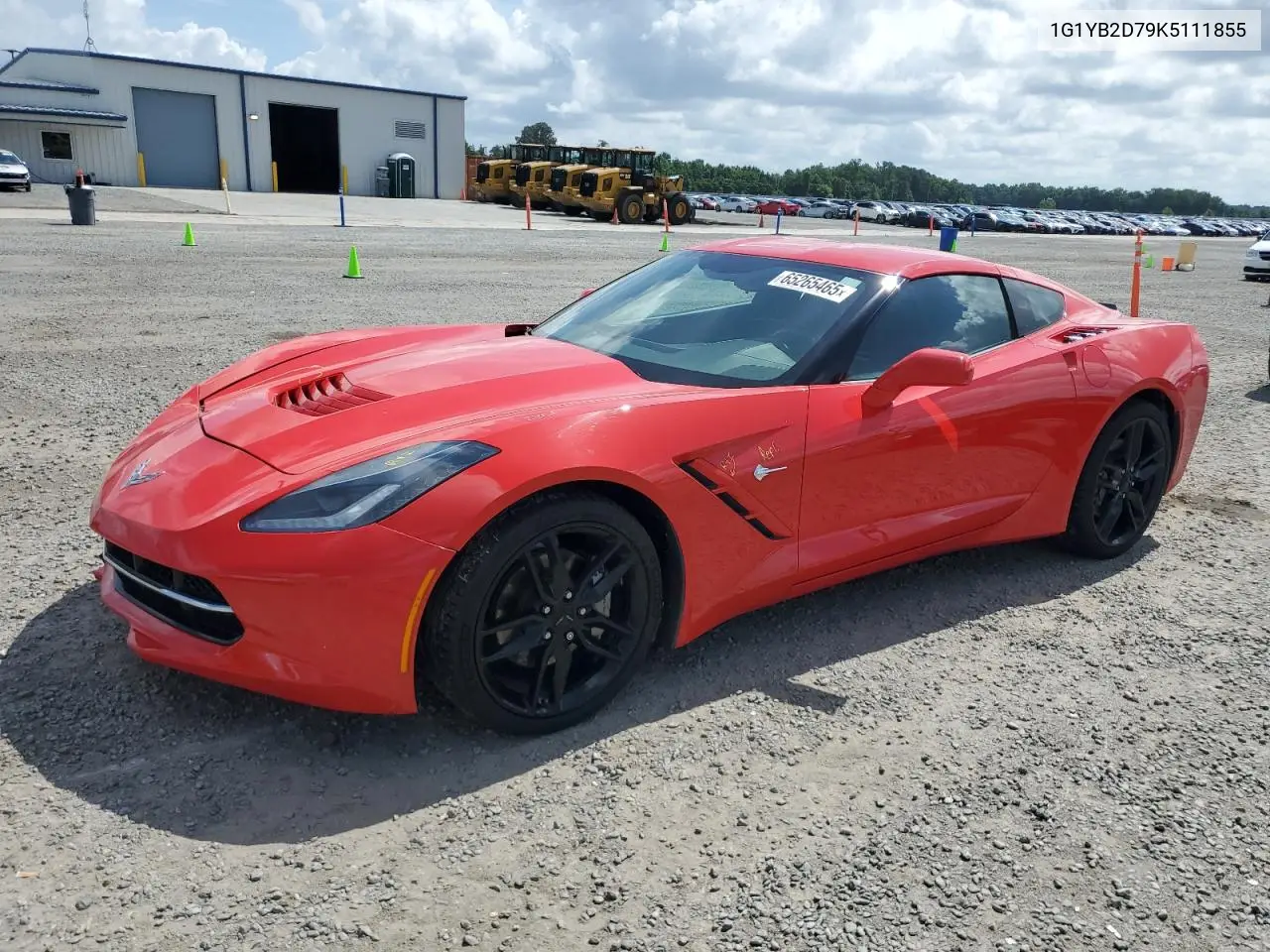 2019 Chevrolet Corvette Stingray 1Lt VIN: 1G1YB2D79K5111855 Lot: 65265465