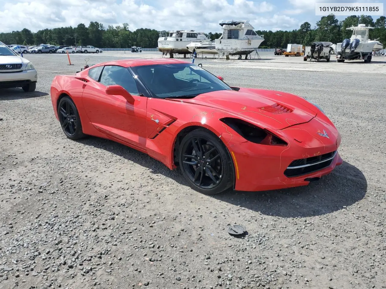 2019 Chevrolet Corvette Stingray 1Lt VIN: 1G1YB2D79K5111855 Lot: 65265465