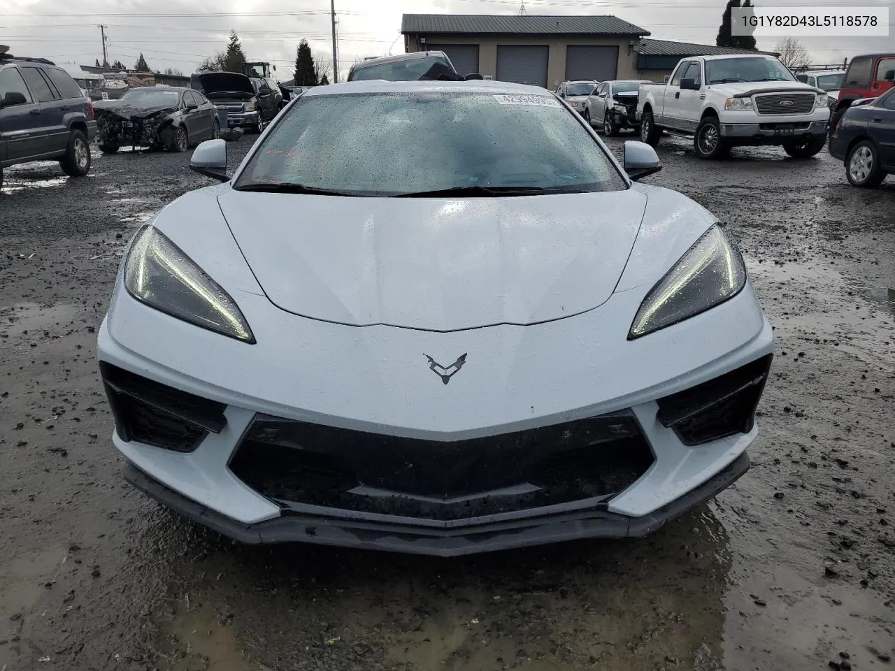 2020 Chevrolet Corvette Stingray 3Lt VIN: 1G1Y82D43L5118578 Lot: 42994995