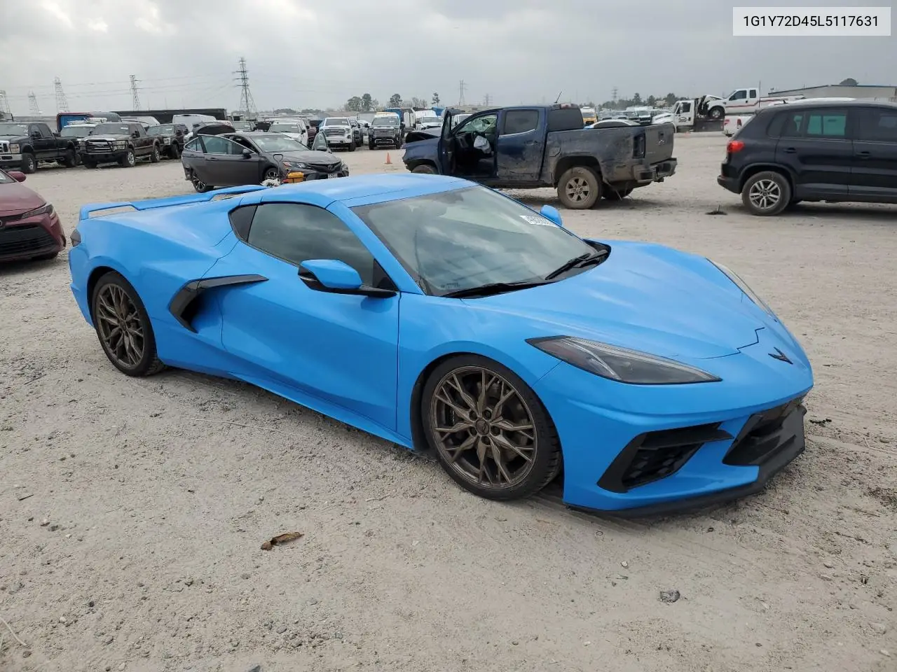 2020 Chevrolet Corvette Stingray 2Lt VIN: 1G1Y72D45L5117631 Lot: 49029335