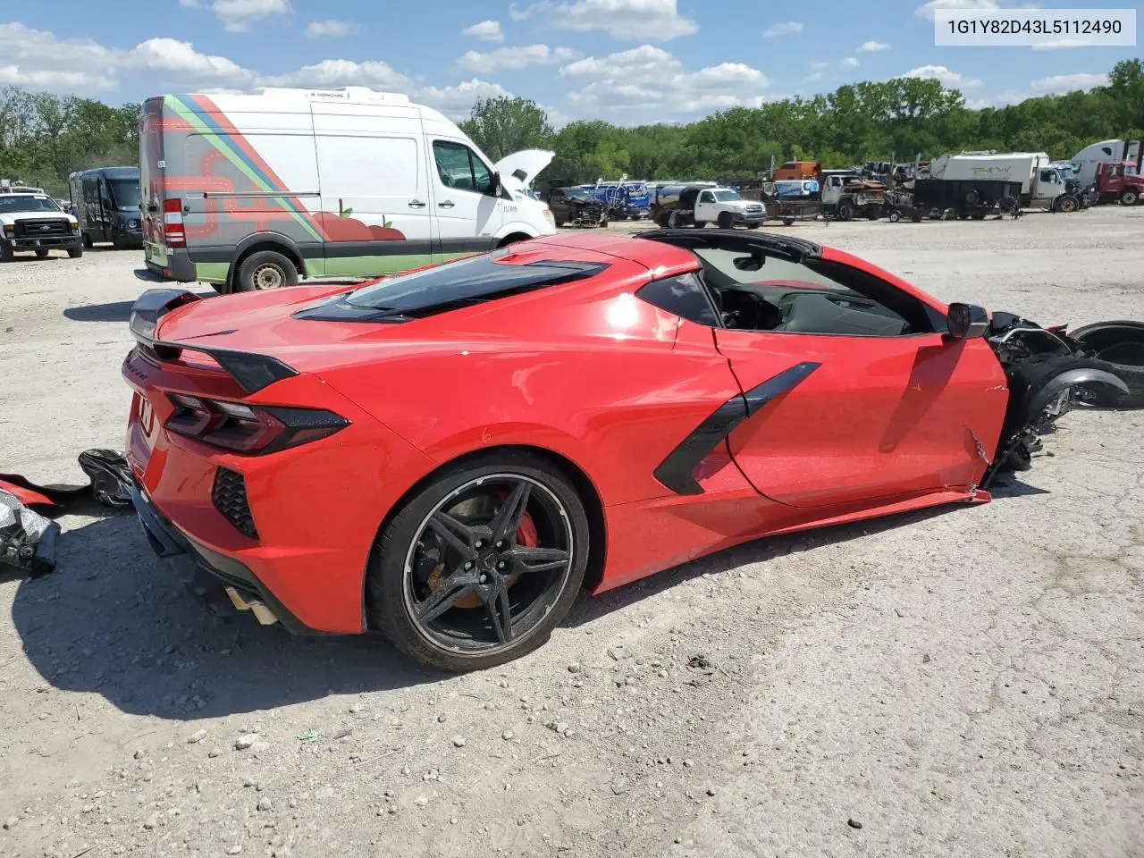 2020 Chevrolet Corvette Stingray 3Lt VIN: 1G1Y82D43L5112490 Lot: 54523955