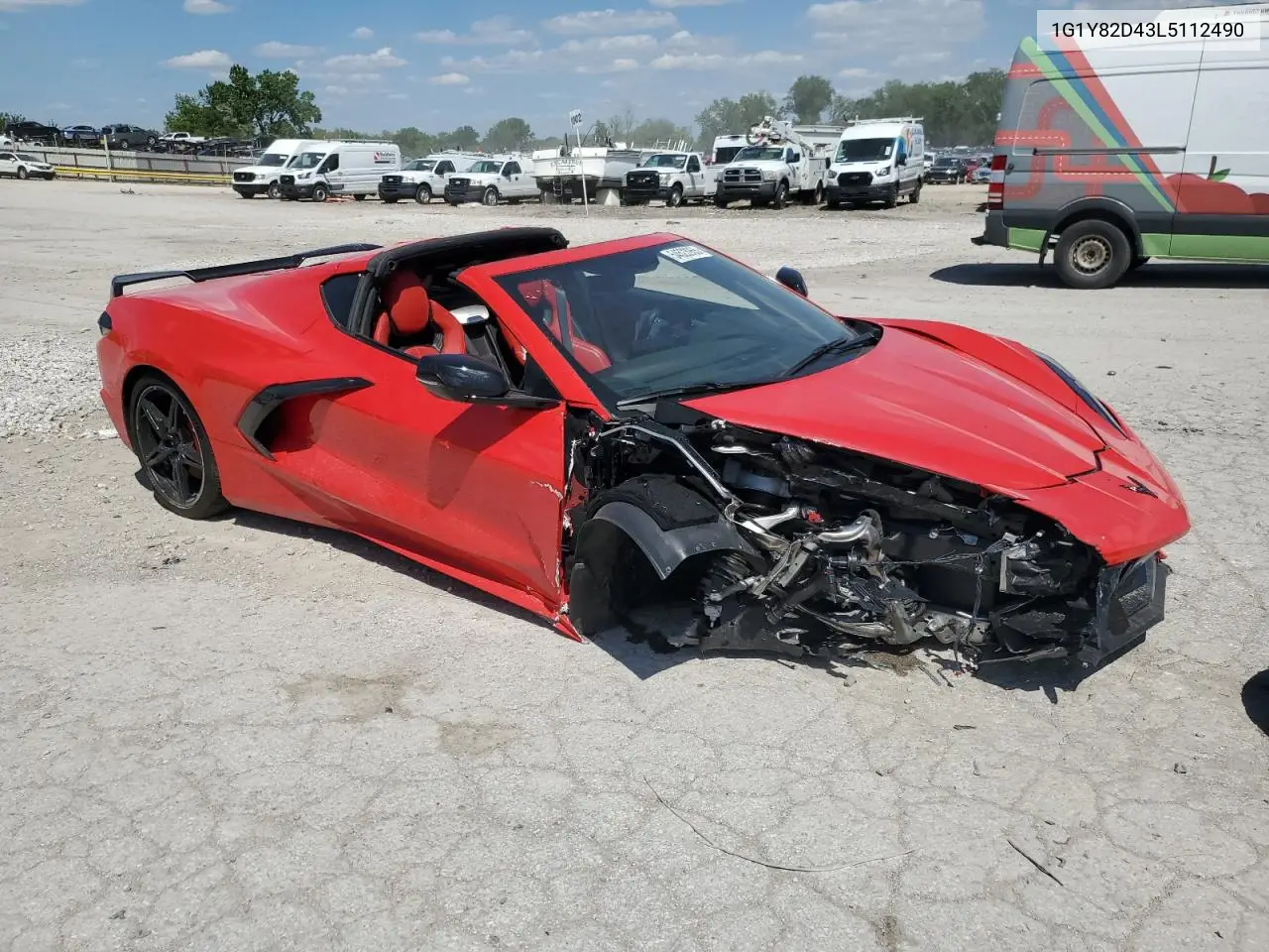 2020 Chevrolet Corvette Stingray 3Lt VIN: 1G1Y82D43L5112490 Lot: 54523955
