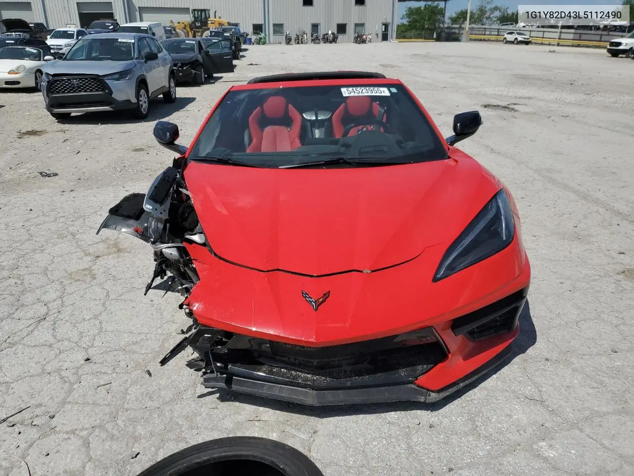 2020 Chevrolet Corvette Stingray 3Lt VIN: 1G1Y82D43L5112490 Lot: 54523955