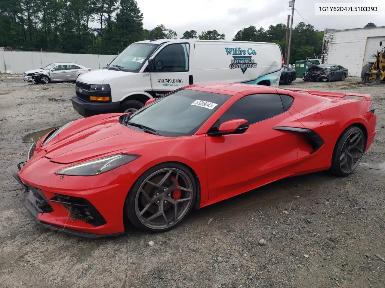 2020 Chevrolet Corvette Stingray 1Lt VIN: 1G1Y62D47L5103393 Lot: 57866645
