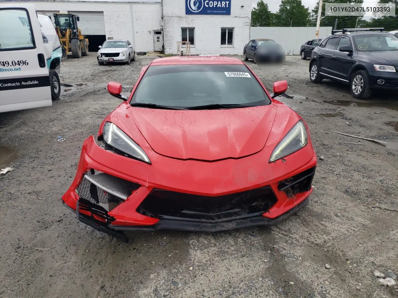 2020 Chevrolet Corvette Stingray 1Lt VIN: 1G1Y62D47L5103393 Lot: 57866645
