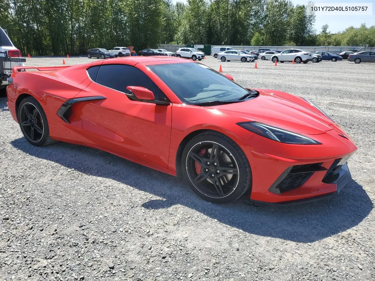 2020 Chevrolet Corvette Stingray 2Lt VIN: 1G1Y72D40L5105757 Lot: 60168675