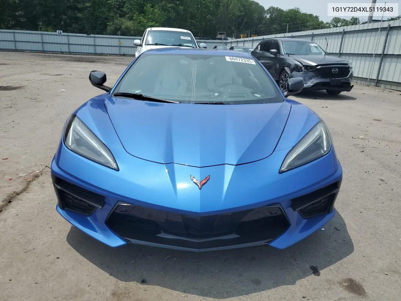 2020 Chevrolet Corvette Stingray 2Lt VIN: 1G1Y72D4XL5119343 Lot: 60472335
