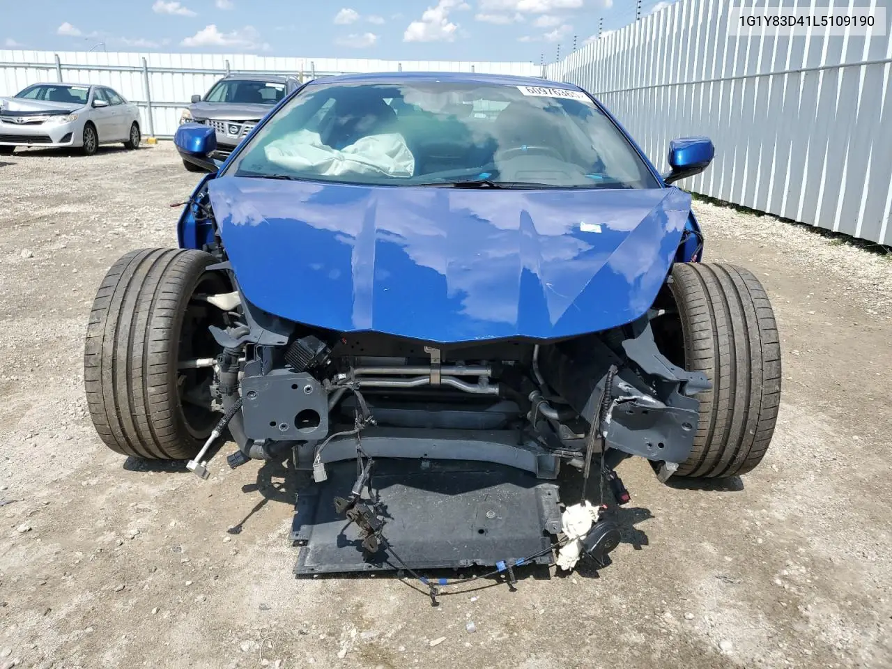 2020 Chevrolet Corvette Stingray 3Lt VIN: 1G1Y83D41L5109190 Lot: 60976365