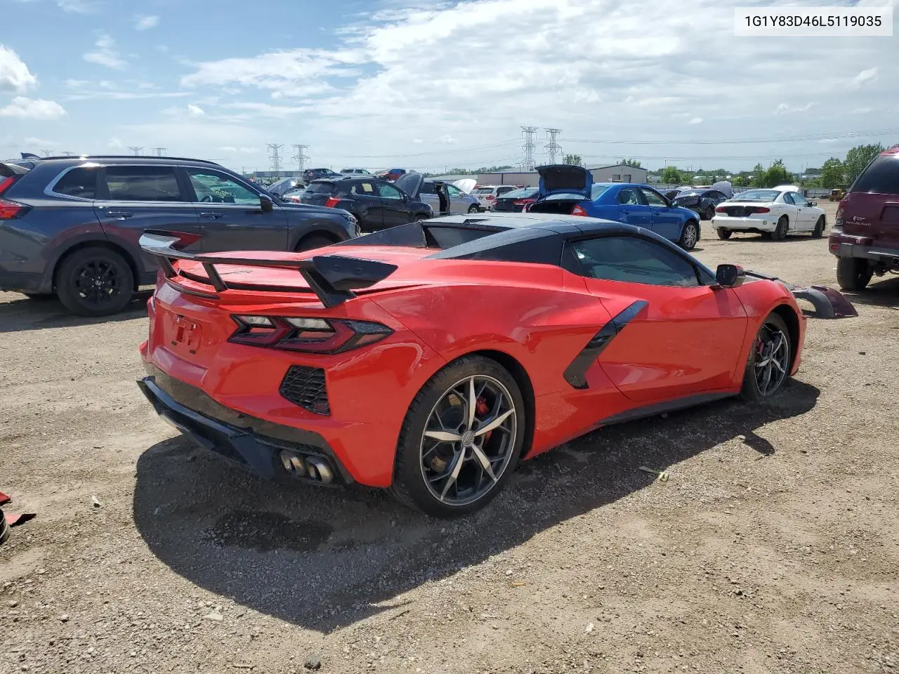 2020 Chevrolet Corvette Stingray 3Lt VIN: 1G1Y83D46L5119035 Lot: 62114785