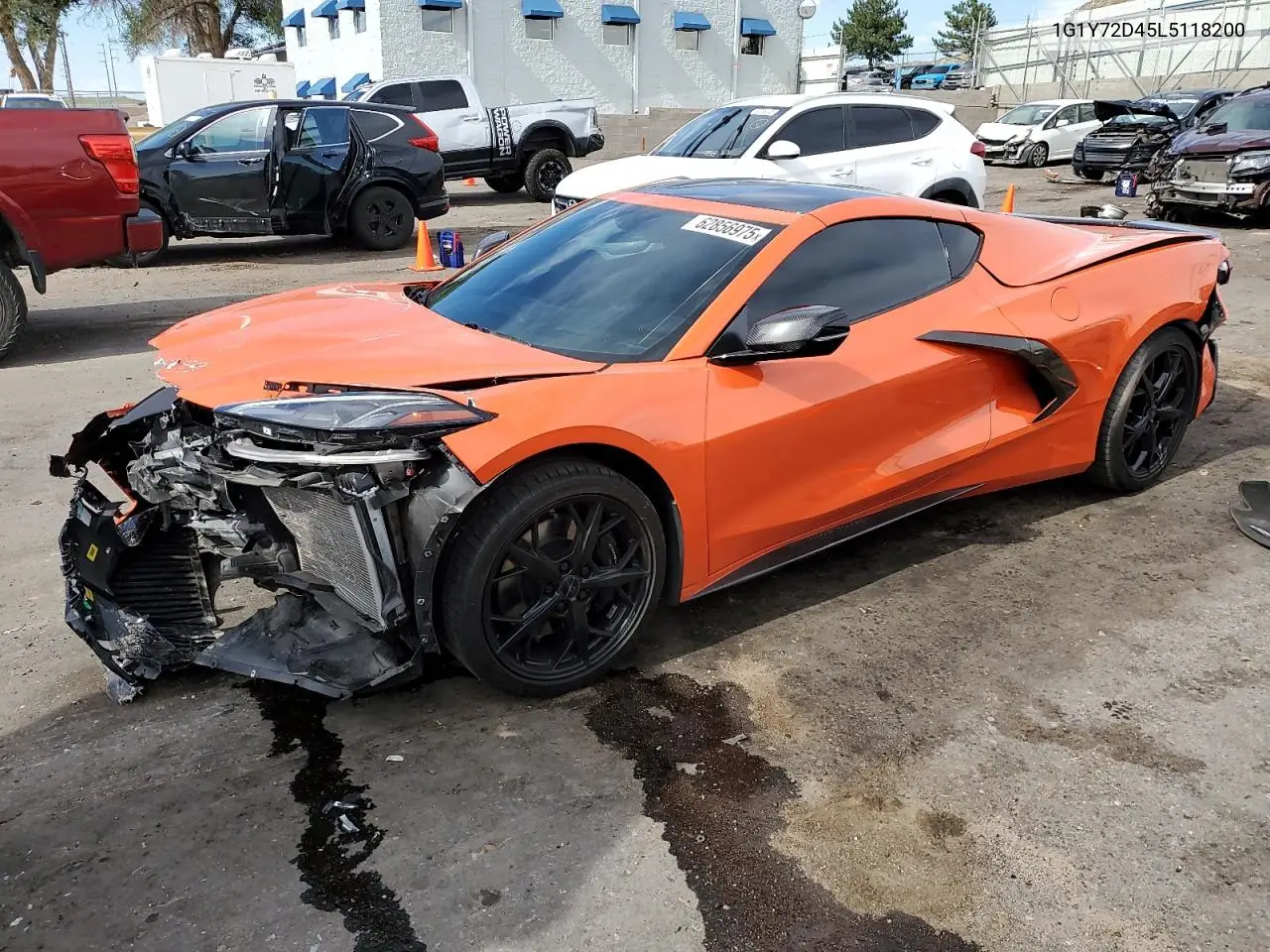 2020 Chevrolet Corvette Stingray 2Lt VIN: 1G1Y72D45L5118200 Lot: 62856975