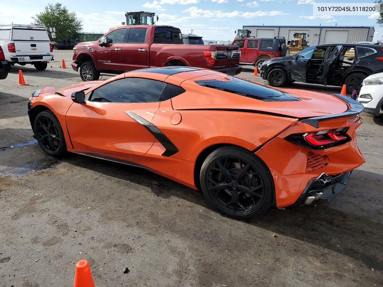 2020 Chevrolet Corvette Stingray 2Lt VIN: 1G1Y72D45L5118200 Lot: 62856975