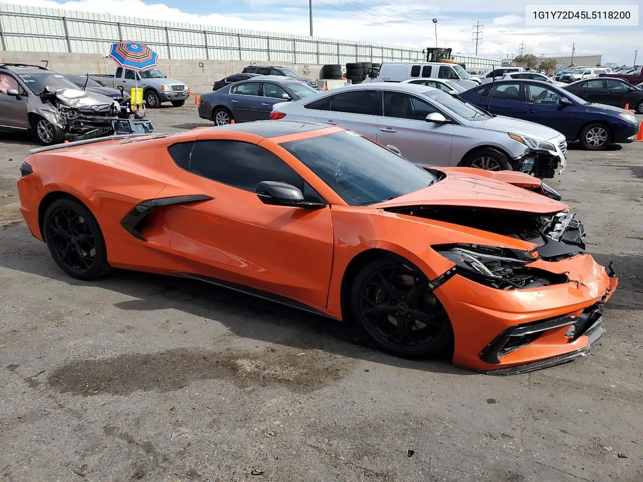 2020 Chevrolet Corvette Stingray 2Lt VIN: 1G1Y72D45L5118200 Lot: 62856975