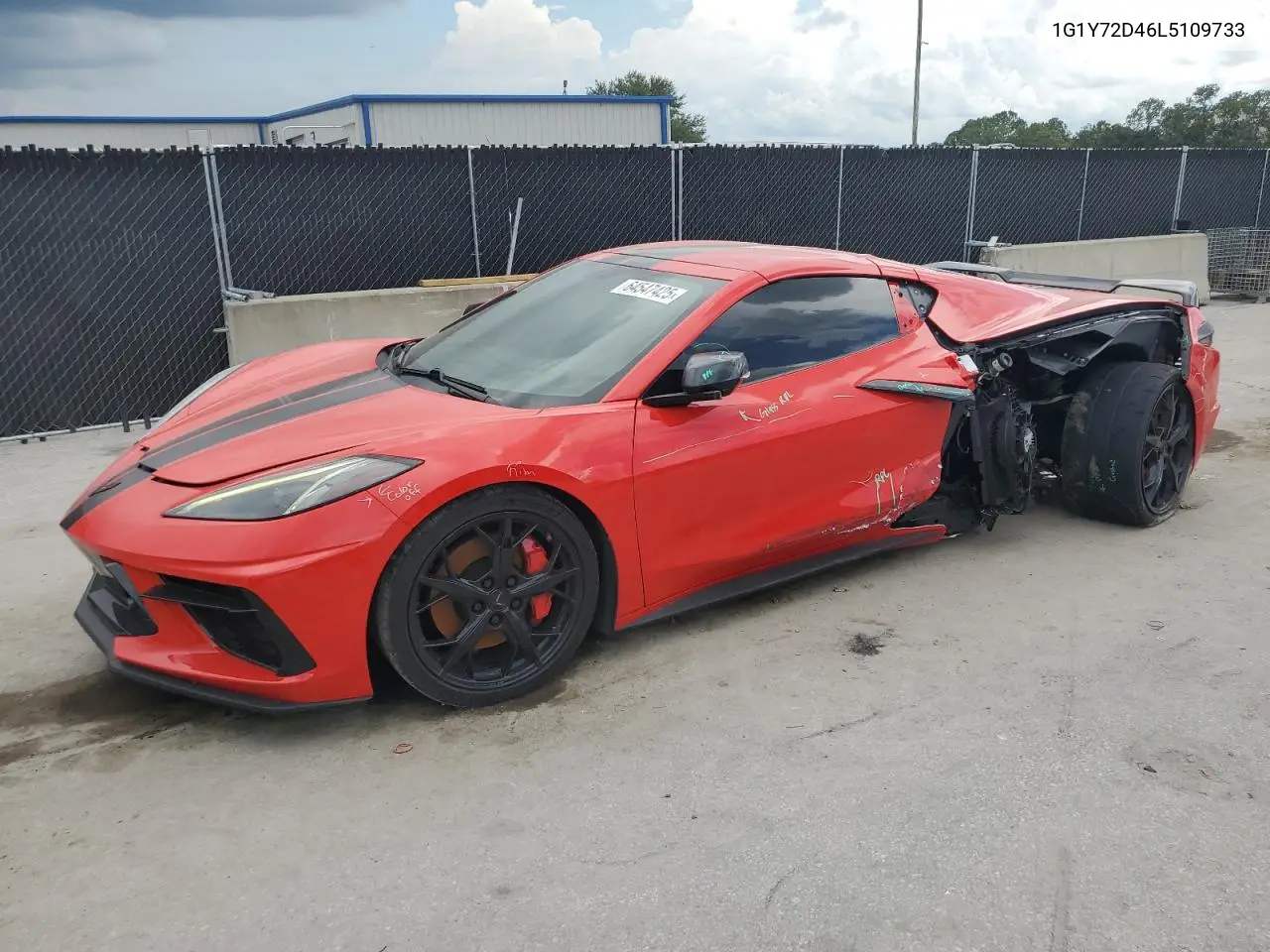 2020 Chevrolet Corvette Stingray 2Lt VIN: 1G1Y72D46L5109733 Lot: 64547425