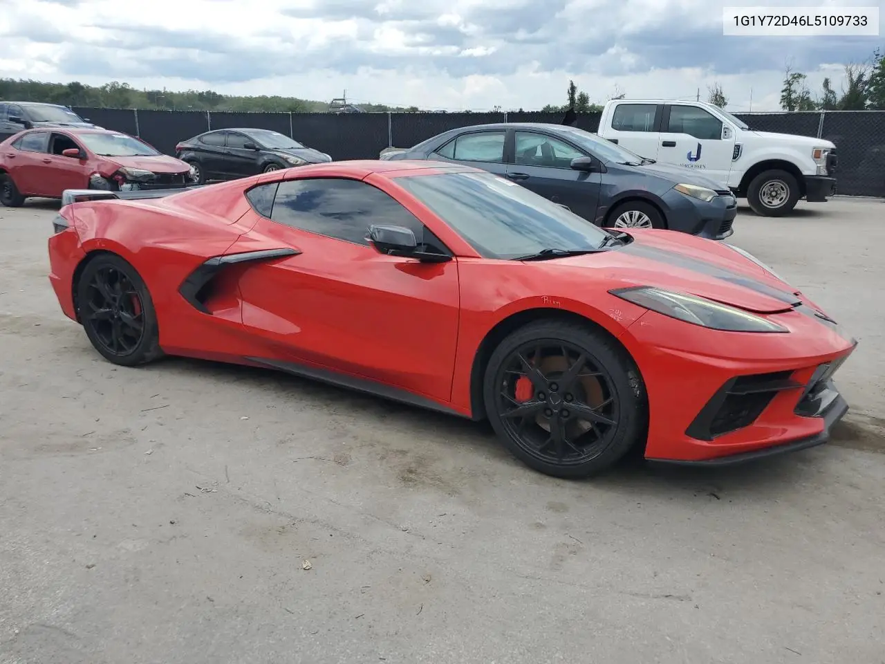 2020 Chevrolet Corvette Stingray 2Lt VIN: 1G1Y72D46L5109733 Lot: 64547425