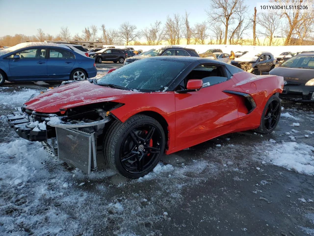 2020 Chevrolet Corvette Stingray 1Lt VIN: 1G1Y63D41L5115206 Lot: 88135025