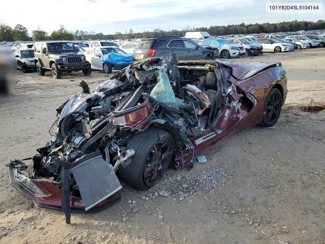 2020 Chevrolet Corvette Stingray 3Lt VIN: 1G1Y82D45L5104164 Lot: 88529715