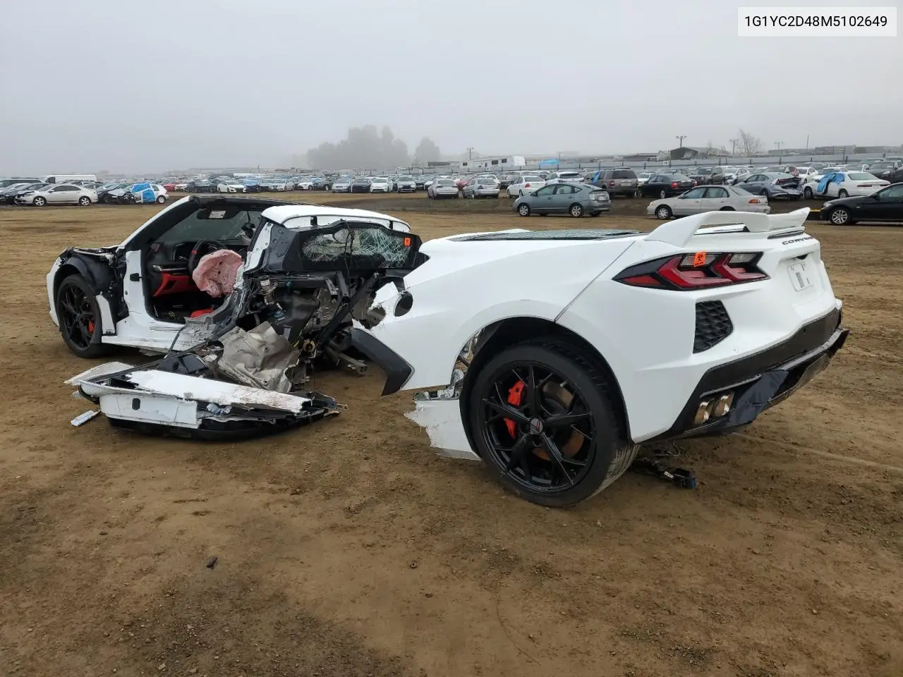 2021 Chevrolet Corvette Stingray 3Lt VIN: 1G1YC2D48M5102649 Lot: 45245515