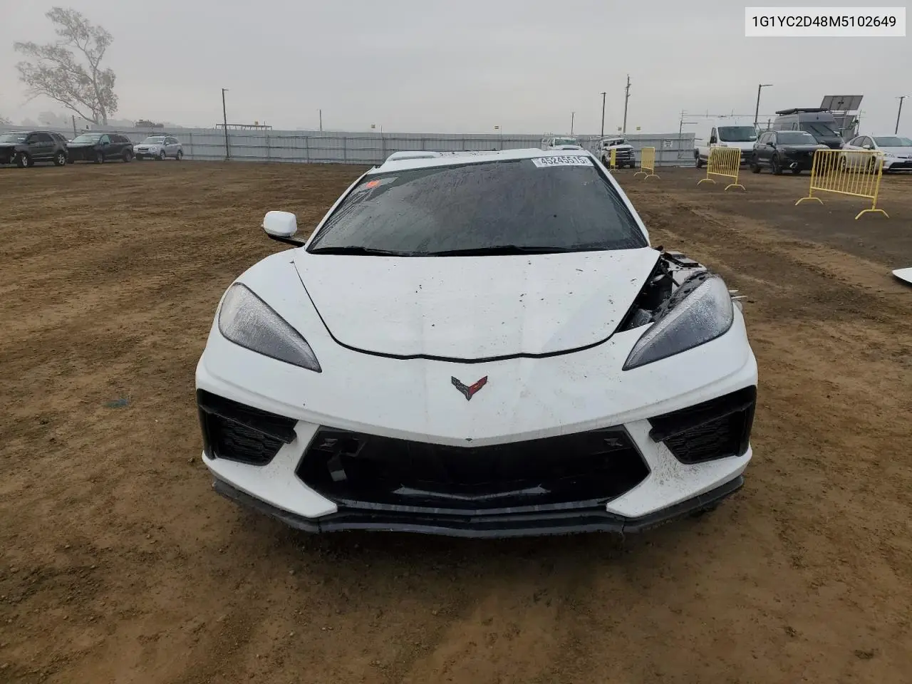 2021 Chevrolet Corvette Stingray 3Lt VIN: 1G1YC2D48M5102649 Lot: 45245515