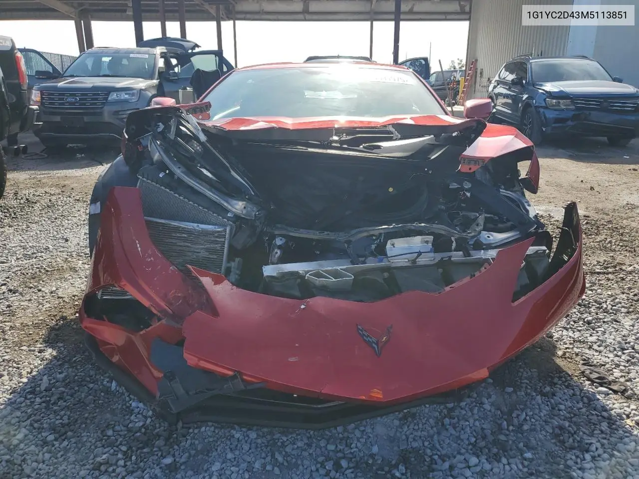 2021 Chevrolet Corvette Stingray 3Lt VIN: 1G1YC2D43M5113851 Lot: 53691975
