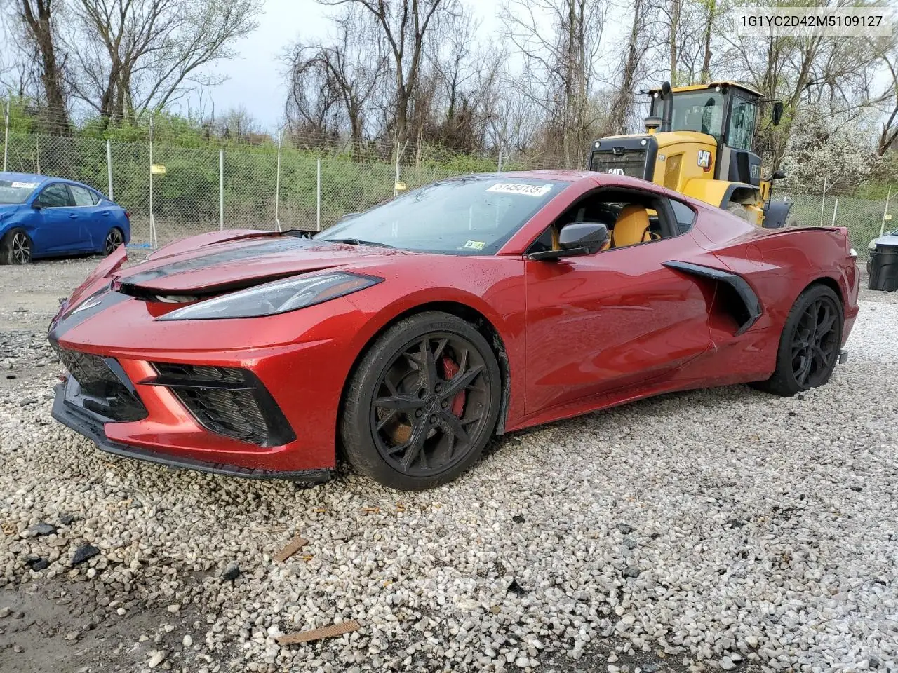 2021 Chevrolet Corvette Stingray 3Lt VIN: 1G1YC2D42M5109127 Lot: 53816365
